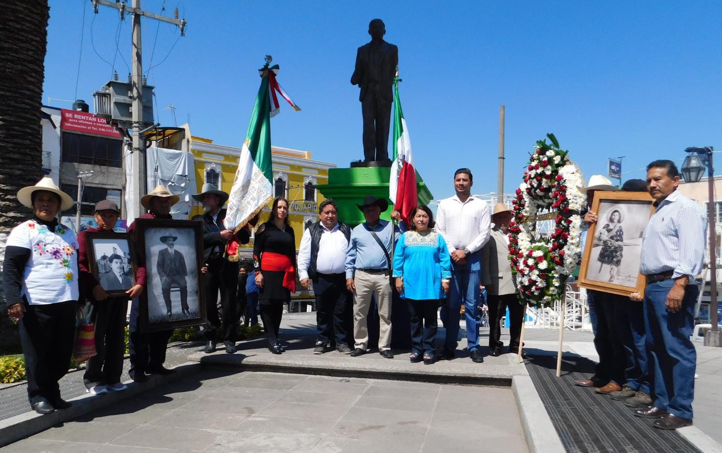 Participa Blanca Águila en la conmemoración del aniversario luctuoso del General  Domingo Arenas